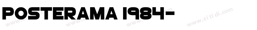 Posterama 1984字体转换